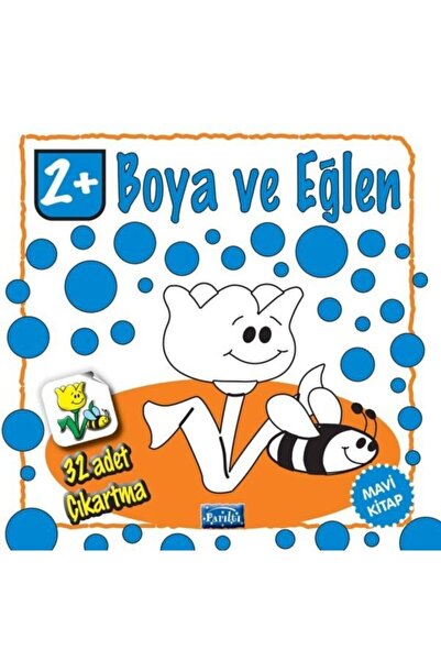 Parıltı Yayınları Boya ve Eğlen - Mavi Kitap - 32 Adet Çıkartma