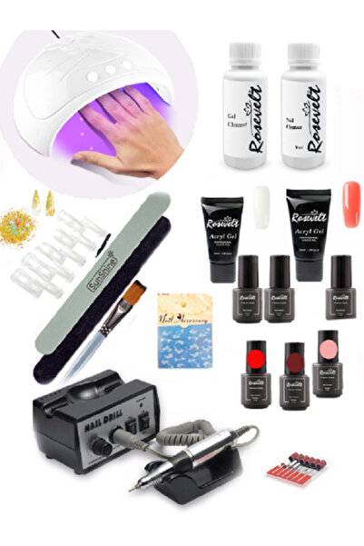 ROSEVELT Poly Gel Seti Yüksek Kalite Tam Set