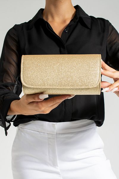 bibags Γυναικεία Ασημένια Χρυσή Μίνι Πορτφόλιο Βραδινή Τσάντα Τσάντα ώμου