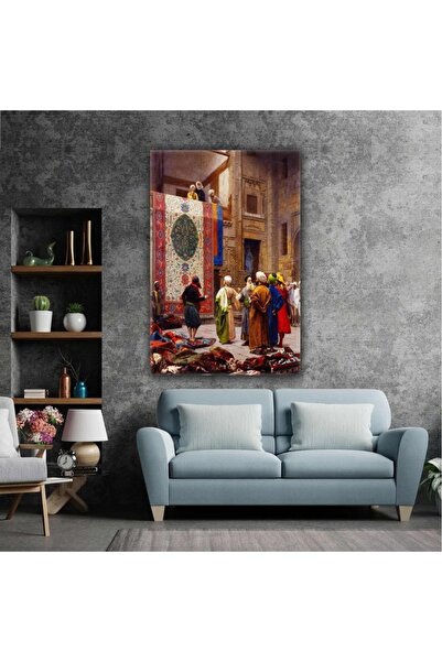AR AJANS KANVAS TABLO Osmanlı Halı Tüccarı Jean Leon Gerome Kanvas Tablo ART0...