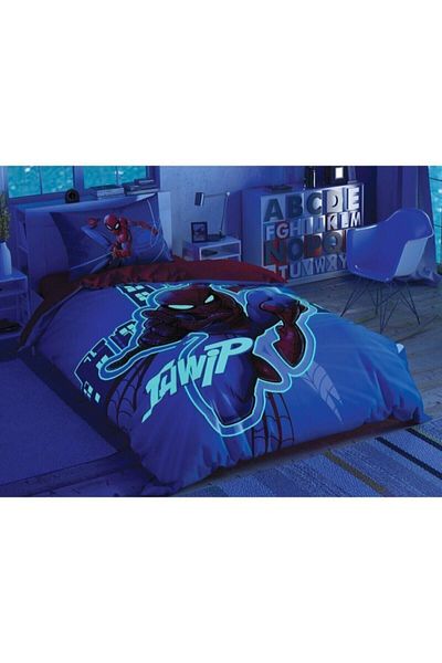 Taç Spiderman City Single Licensed Duvet Cover Set