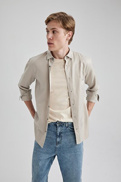 DeFacto Regular Fit Cotton Long Sleeve Shirt A4648ax23au