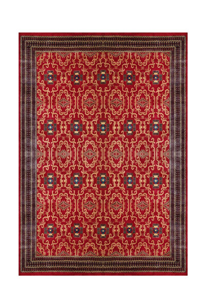 Rugs Modern Halı Διακοσμητικό χαλί με έθνικ και vintage σχέδια, μπορντό αντίκ...