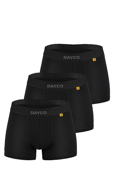 DAYCO Premium Μαύρο Ανδρικό Μπαμπού Boxer 3 τεμαχίων Advantage Pack-SYH