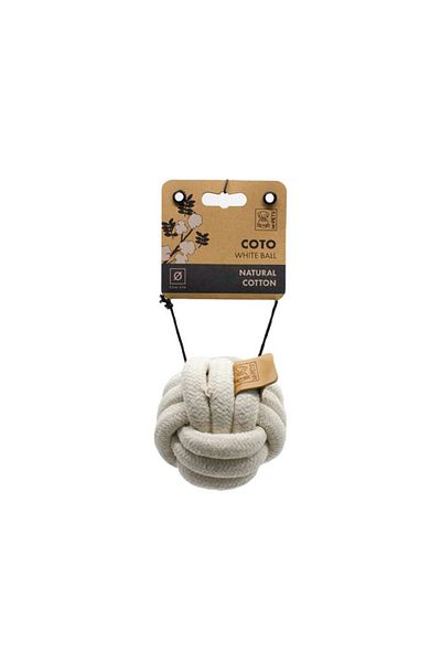 M-PETS لعبة كرة كوتو البيضاء المحبوكة بحجم 9.5 سم10647401