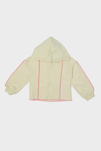 GB Baby بدلة رياضية للبنات باللون البيج 23PFWBG2405