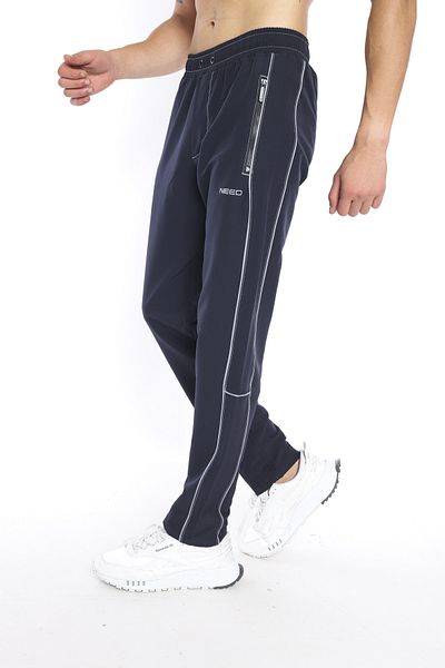 NEED LİFE Men's Dark Blue Double Woven Casual Trousers