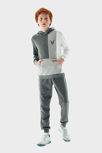 Nebbati Boy Gray Sweatshirt 23PFWNB3407