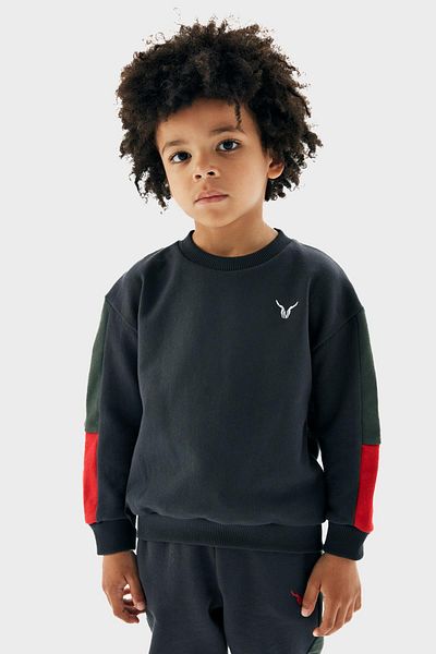Nebbati Boy's Anthracite Sweatshirt 23PFWNB3415