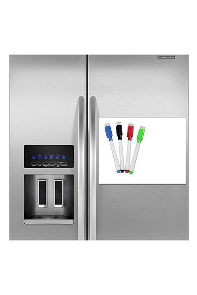 Hdg Ψυγείο Magnet Note Board Μαγνητικός πίνακας γραφής Ψυγείο Magnet Board 30x42 cm + 4 στυλό
