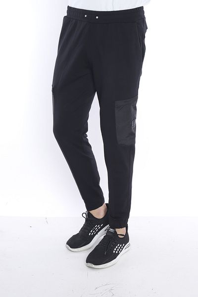 NEED LİFE Men's Black Cargo Pocket 2 Thread Sweatpants