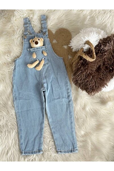 BİG DAYS Unisex Παιδική Με αρκουδάκι Τζιν Σαλοπέτα