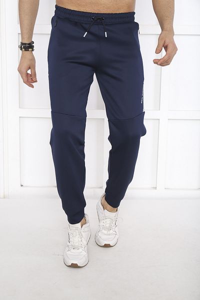 NEED LİFE Men's Light Navy Blue Diver Fabric Sweatpants
