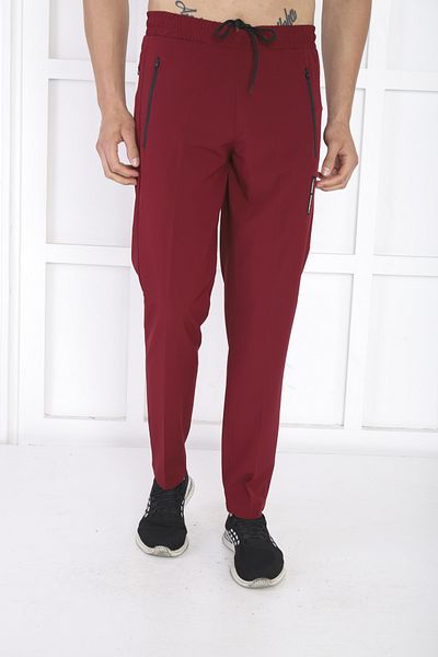 NEED LİFE Men's Claret Red 2 Micro Stretch Sweatpants