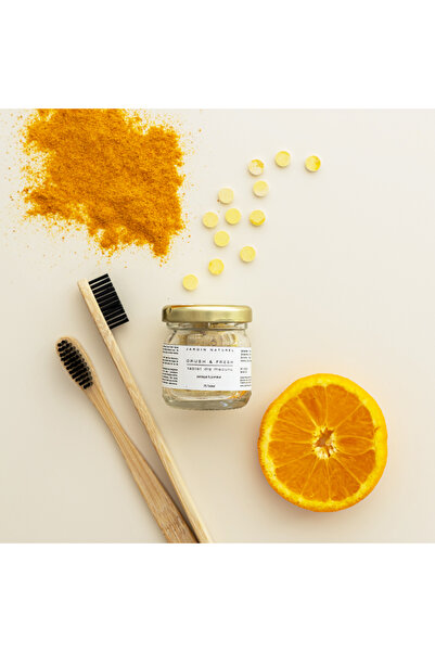 Jardin Naturel Crush Ve Fresh Tablet Diş Macunu Zerdeçal Portakal