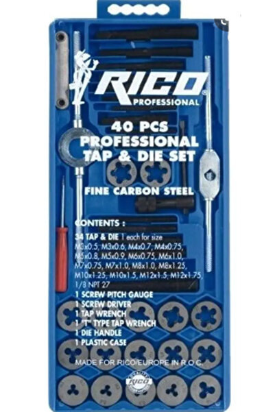 Rico - Rc3240 40 Parça Kılavuz Pafta Seti