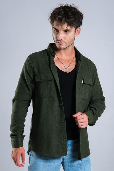 ByTrend Χειμερινό πουκάμισο ξυλοκόπο με σιδερένια κουμπιά MAR 4145
