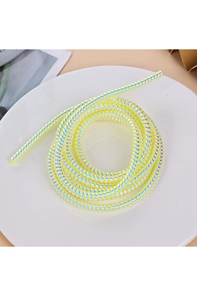EDELFU Kablo Şarj Koruyucu, Kulaklık Koruyucu, USB Veri hattı Koruyucu, Spiral Parlak Kablo Sarma Halatı