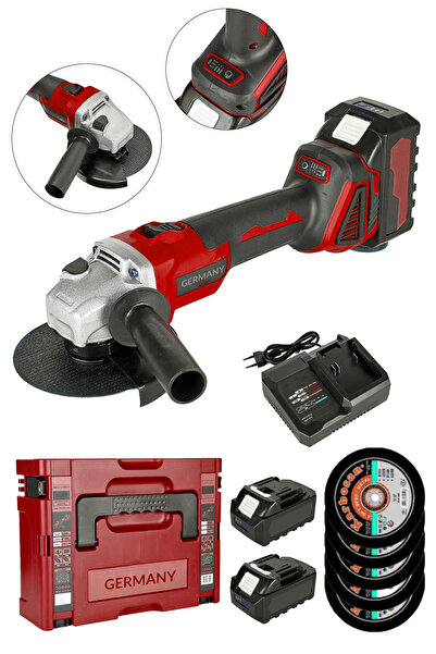 DYNAMİC MAX Profesyonel 598vf Kömürsüz Çift Akülü Şarjlı Avuç Taşlama Spiral ...