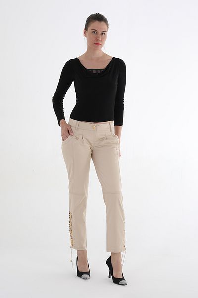 Balizza BLZ-PAÇASI STONE EMBROIDERED ROPE WITH BANDED POCKETS NORMAL WAIST PANTS