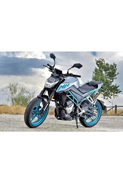 MOTOSEPETİM CF MOTO 250 NK YAZILI JANT ŞERİDİ BEYAZ RENK STİCKER