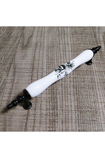 Tomurcuk 1120 Desenli Porselen Kulp Beyaz 128 Mm-01080