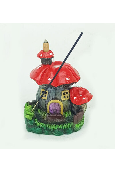 Genel Markalar Mantar Ev Geri Akış ve Çubuk Tütsülük Kırmızı Tasarım