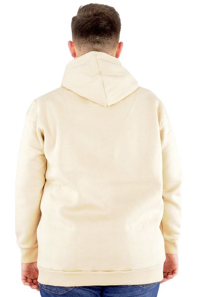 ModeXL Mode Xl Ανδρικό φούτερ με κουκούλα Muhammad Ali 22561 Beige