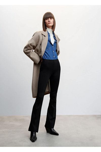 MANGO Woman Flared Leggings