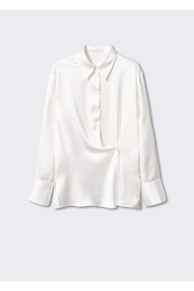 MANGO Woman Drape Detaylı Gömlek
