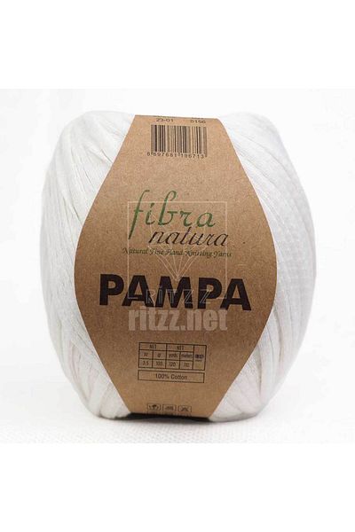 Himalaya Βαμβακερό κορδέλα Fibra Natura Pampa / 23-01 / Λευκό