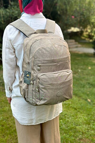 DodoButik حقيبة ظهر مينك كبيرة الحجم مقاومة للماء