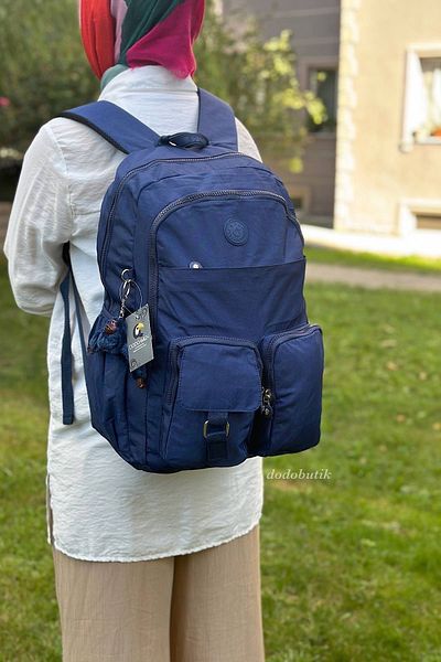 DodoButik Rucsac ușor cu buzunare multiple, rezistent la apă
