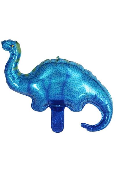 booddie Birthday Balloon with Blue Dinosaur Plane Figure - 45*30 cm