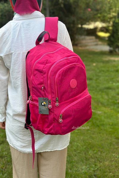 DodoButik PINK Color Water Resistant, Multi-Pocket, Lightweight Design Backpack