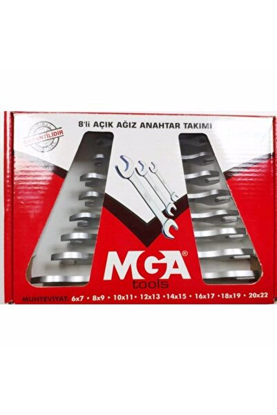 Ersa Mega 8 Parça Açık Ağız Anahtar Takımı Nitril Eldiven Hediyeli