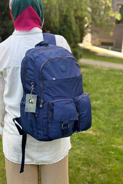 DodoButik Rucsac ușor cu buzunare multiple, rezistent la apă
