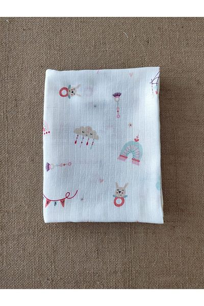 Alpıno MUSLIN COVER Alpinobaby 100% COTTON (110 cm*110 cm)