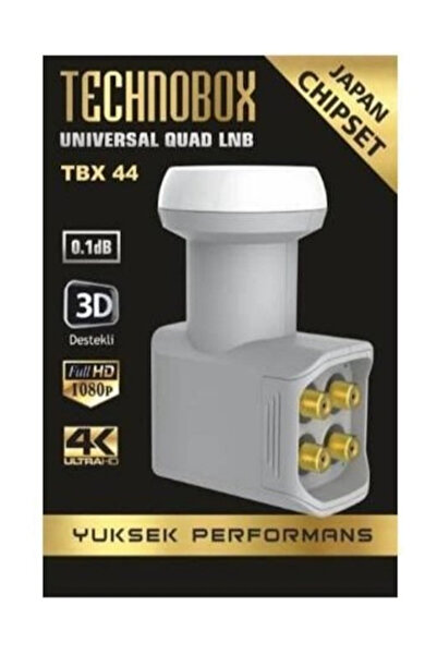 Technobox 4'lü Lnb Gold - Milenium Full Hd 4k Destekli.