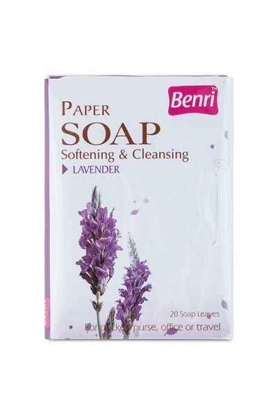 Benri Lavender Paper Soap 20pcs