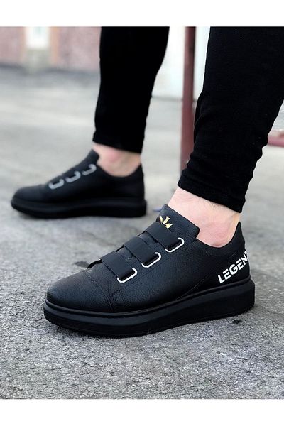 BZ Moda B029 ST Laceless Elastic Orthopedic Sole Legend Ανδρικά αθλητικά παπούτσια μαύρα