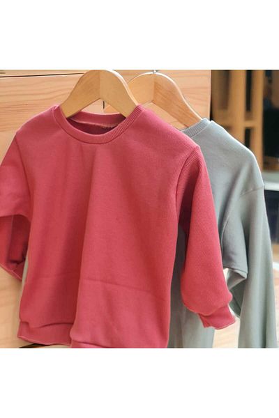BEBEĞİME ÇORAP Camisole Oversize Sweatshirt Sweater 1-6 YEARS