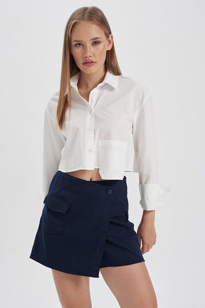 DeFacto Спідниця Coool Regular Fit Cargo Pocket Sort Спідниця з кишенями B3972ax23au