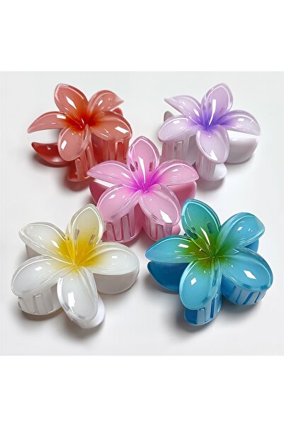 dbTrade 3-Piece Lotus Floral Aloha Peg Hair Clip