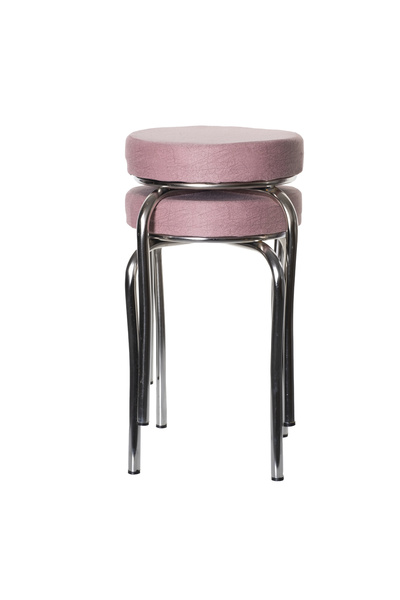 ekipmetal Tabure Kumaş Pembe ( 2 Adet )