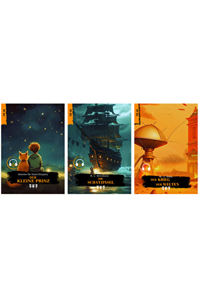 TGR PUBLICATIONS Almanca Hikaye (QR KOD İLE DİNLEMELİ - ALIŞTIRMALI) 3'lü Set...