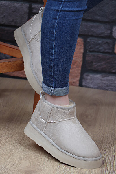 Pierre Cardin Pierre Cardın 52709 UG Kısa Süet Kürklü Spor Kadın Bot