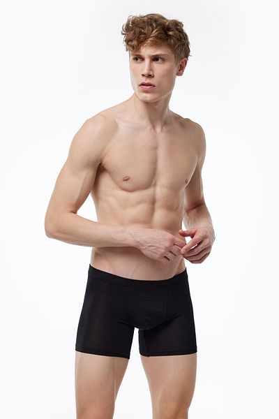 Malabadi Ανδρικό Black Micro Modal Lycra Boxer 909