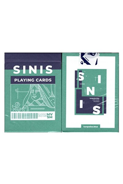 OyuncaklarÜlkesi Bicycle Sinis Turquoise Playing Card Collectible Playing Cards