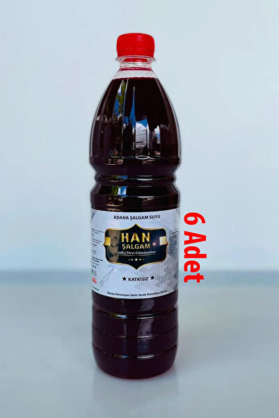 HAN Katkısız Adana Şalgamı Acılı 1 Lt (6 Adet)